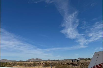 Photograph 2 – Rear View of Airplane, from the NTSB investigation of Cessna 182G accident near Casa Grande, Arizona, November 26, 2023