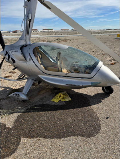 Photo 1 – Wreckage Right Side (Pilot Photo), from the NTSB investigation of Amateur-built ECLIPSE 10 accident near Yuma, Arizona, January 17, 2024