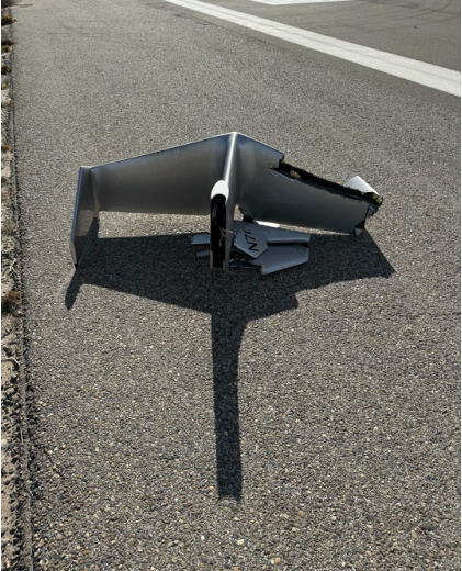 Photo 3 – Tail (Pilot Photo), from the NTSB investigation of Amateur-built ECLIPSE 10 accident near Yuma, Arizona, January 17, 2024
