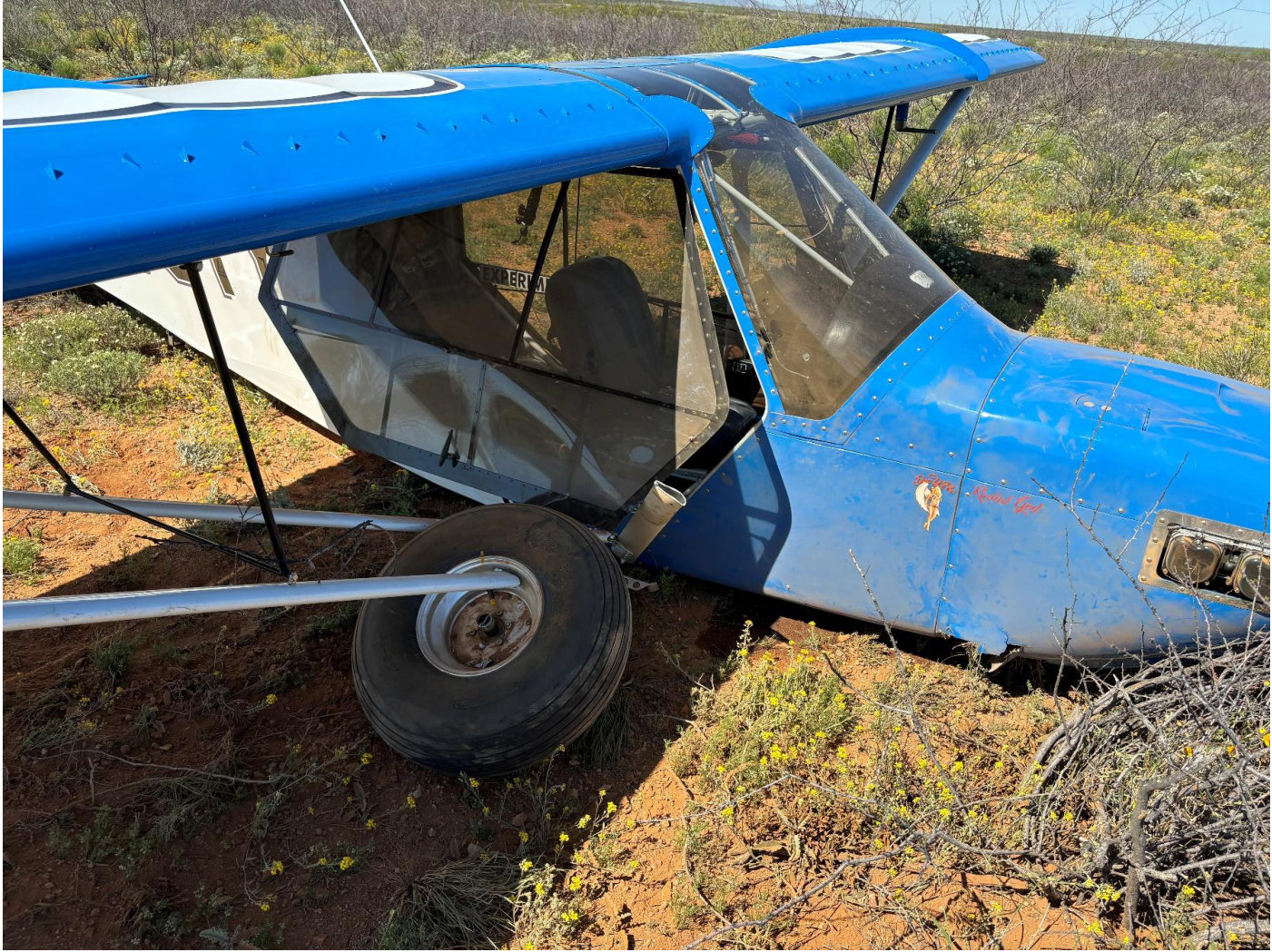 Photograph <built-in method index of str object at 0x7fdee1e1b3c0>, from the NTSB investigation of Amateur-built RANS S-7S COURIER accident near Benson, Arizona, April 22, 2024