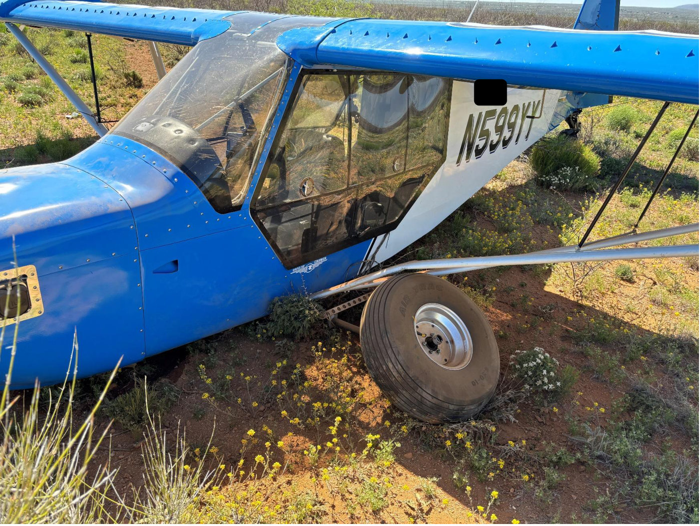 Photograph <built-in method index of str object at 0x7fdee1e706c0>, from the NTSB investigation of Amateur-built RANS S-7S COURIER accident near Benson, Arizona, April 22, 2024