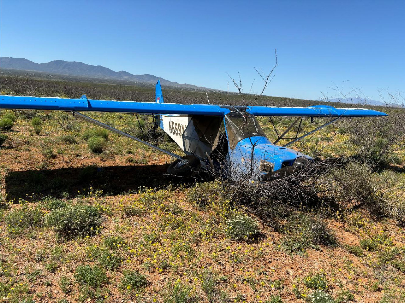 Photograph <built-in method index of str object at 0x7fdef9143cd0>, from the NTSB investigation of Amateur-built RANS S-7S COURIER accident near Benson, Arizona, April 22, 2024
