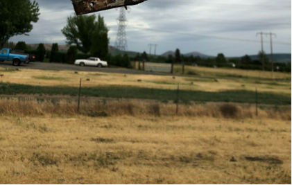 Photograph 3 – Close-up of tip and trailing edge damage, from the NTSB investigation of Sikorsky S-55QT accident near Benton City, Washington, June 3, 2024