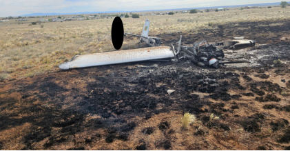 Photograph – View of accident airplane, from the NTSB investigation of Dennis T Kirby/Michael B Kirby MURPHY REBEL accident near Edgewood, New Mexico, June 4, 2024