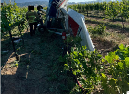 Photograph 1, from the NTSB investigation of Cessna 172P accident near Santa Ynez, California, June 5, 2024