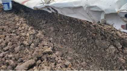 Photograph 3 – Left wing leading edge at accident site, from the NTSB investigation of Grumman/Schweizer G-164D accident near Richvale, California, June 8, 2024