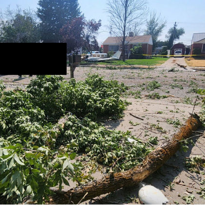 Photograph 3 – Overall View of Main Wreckage, from the NTSB investigation of Piper PA-34-220T accident near Roy, Utah, July 24, 2024