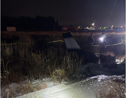 Photograph 2 – Accident site, right wing., from the NTSB investigation of Cessna 177B accident near Redlands, California, September 22, 2024