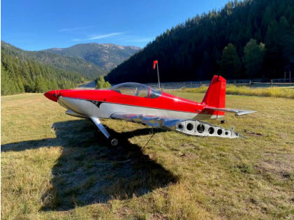 Photograph 1 – View of left wing and tail damage, from the NTSB investigation of Amateur-built VANS ACFT RV-9 accident near Yellow Pine, Idaho, September 21, 2024