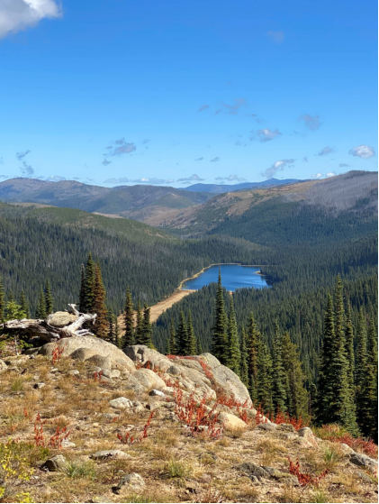Photograph 2 – View of airstrip from accident site., from the NTSB investigation of Cessna 172P accident near Kooskia, Idaho, September 26, 2024