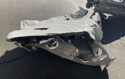 Photograph 6 – Inboard right wing section after followup retrieval, from the NTSB investigation of Piper PA-32-300 accident near Round Mountain, Nevada, January 2, 2025