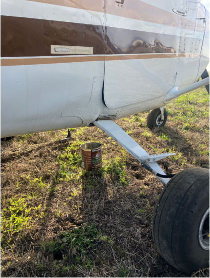 Photograph 1 – View of substantial damage to fuselage, from the NTSB investigation of Cessna 172 accident near Oxnard, California, February 18, 2025