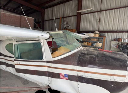 Photograph 2 – View of the airplane from the right, from the NTSB investigation of Cessna 140 accident near Salome, Arizona, February 9, 2025