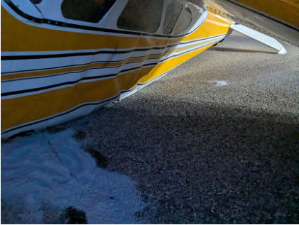 Photograph 2 – Airplane damage, from the NTSB investigation of Cessna 190 accident near Idaho Falls, Idaho, April 11, 2025