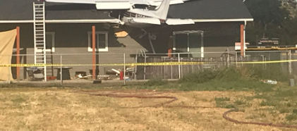 Photograph 5 – View of airplane from the rear., from the NTSB investigation of Cessna 182Q accident near Cashmere, Washington, July 31, 2025