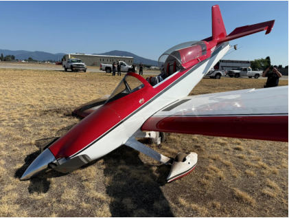 WPR25LA280 – Accident Location Photos Figure 1: Airplane damage, from the NTSB investigation of Amateur-built Harmon Rocket accident near Hayden, Idaho, September 17, 2025