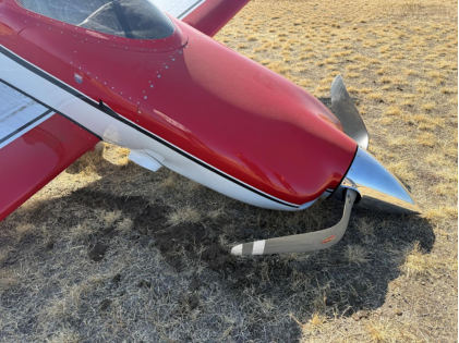 Figure 4: Airplane damage, from the NTSB investigation of Amateur-built Harmon Rocket accident near Hayden, Idaho, September 17, 2025