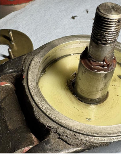 Photograph 4 – Tailwheel assembly, internal, from the NTSB investigation of Cessna 305 accident near Phoenix, Arizona, October 18, 2025