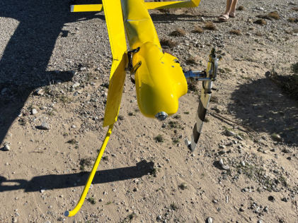 Photograph 2 – Damage to tail rotor blades, from the NTSB investigation of Amateur-built EXEC accident near Lake Havasu City, Arizona, December 8, 2025