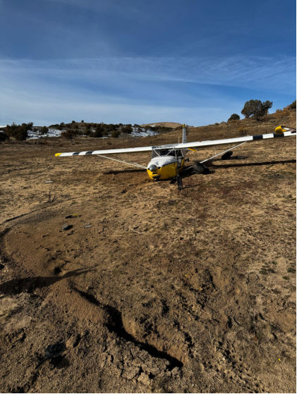 Photograph 1 – View of accident airplane, from the NTSB investigation of Amateur-built Series 7 accident near Lemmon Valley-Golden Valley, Nevada, January 19, 2026