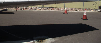 Photograph 2 – Left-wing leading-edge damage, from the NTSB investigation of Piper Aircraft INC PA-28-181 accident near Scottsdale, Arizona, January 21, 2026