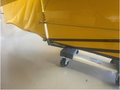 Photograph 4 – Accident Aircraft Damage Empennage, from the NTSB investigation of American Champion Aircraft 8GCBC accident near Carefree, Arizona, March 2, 2026