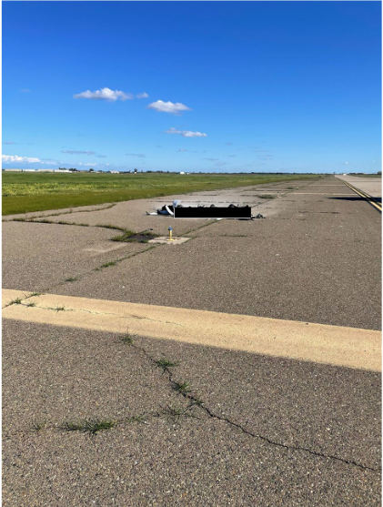 Photograph 1 – Vehicle at the accident site., from the NTSB investigation of Mightyfly INC MF-100 accident near Atwater, California, March 2, 2026