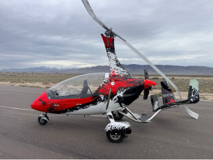 Photograph 2 – View of aircrafts left side, from the NTSB investigation of Salt Lake Gyrocopters LLC CALIDUS accident near Fairfield, Utah, March 23, 2026