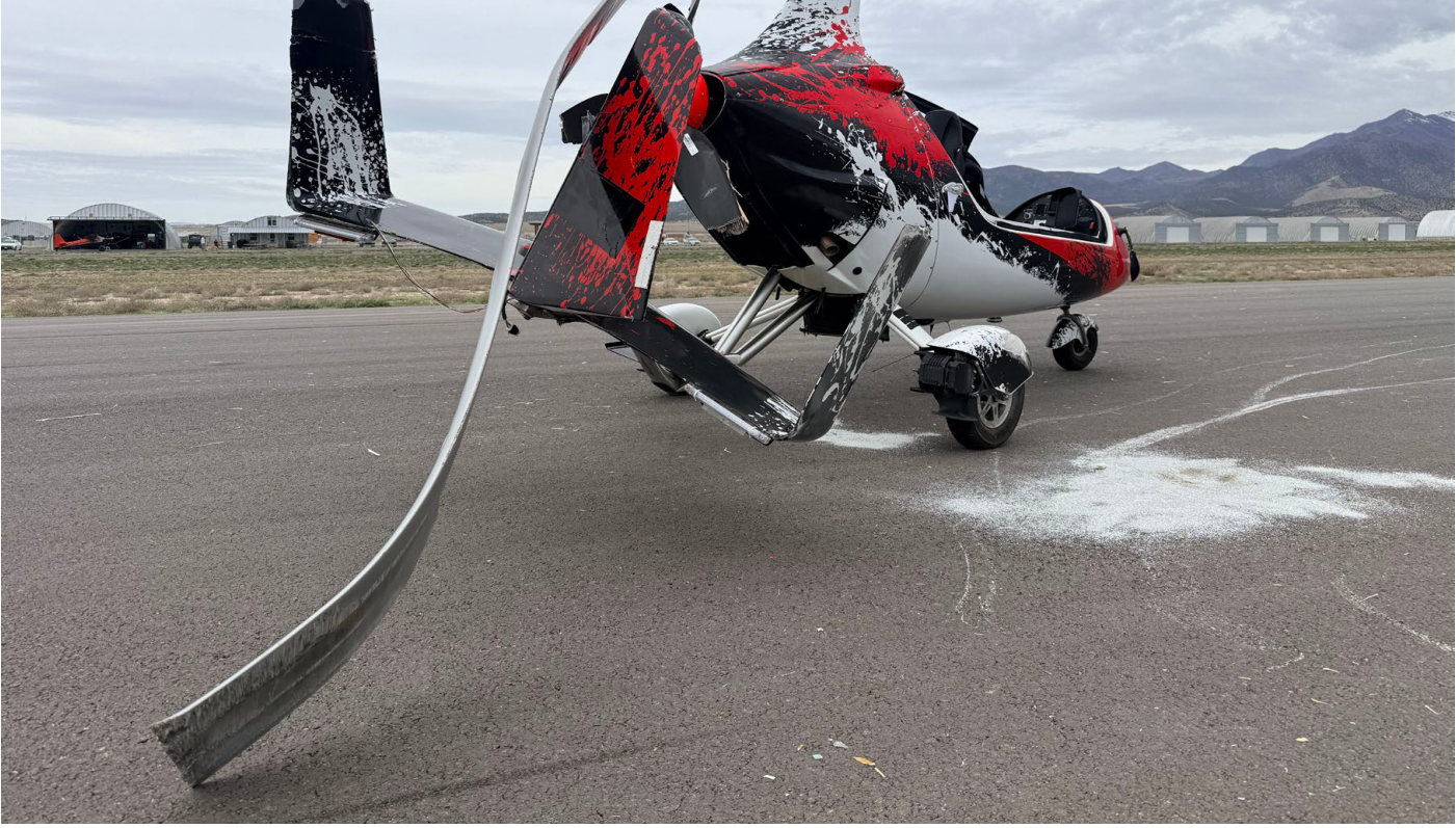 Photograph <built-in method index of str object at 0x7fdee1e43a00>, from the NTSB investigation of Salt Lake Gyrocopters LLC CALIDUS accident near Fairfield, Utah, March 23, 2026