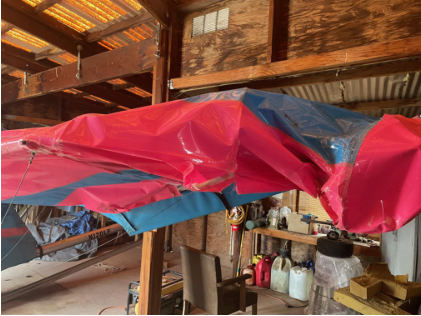 Photograph 4 – Damaged left wing, from the NTSB investigation of Quicksilver GT-400 accident near Chula Vista, California, March 23, 2026