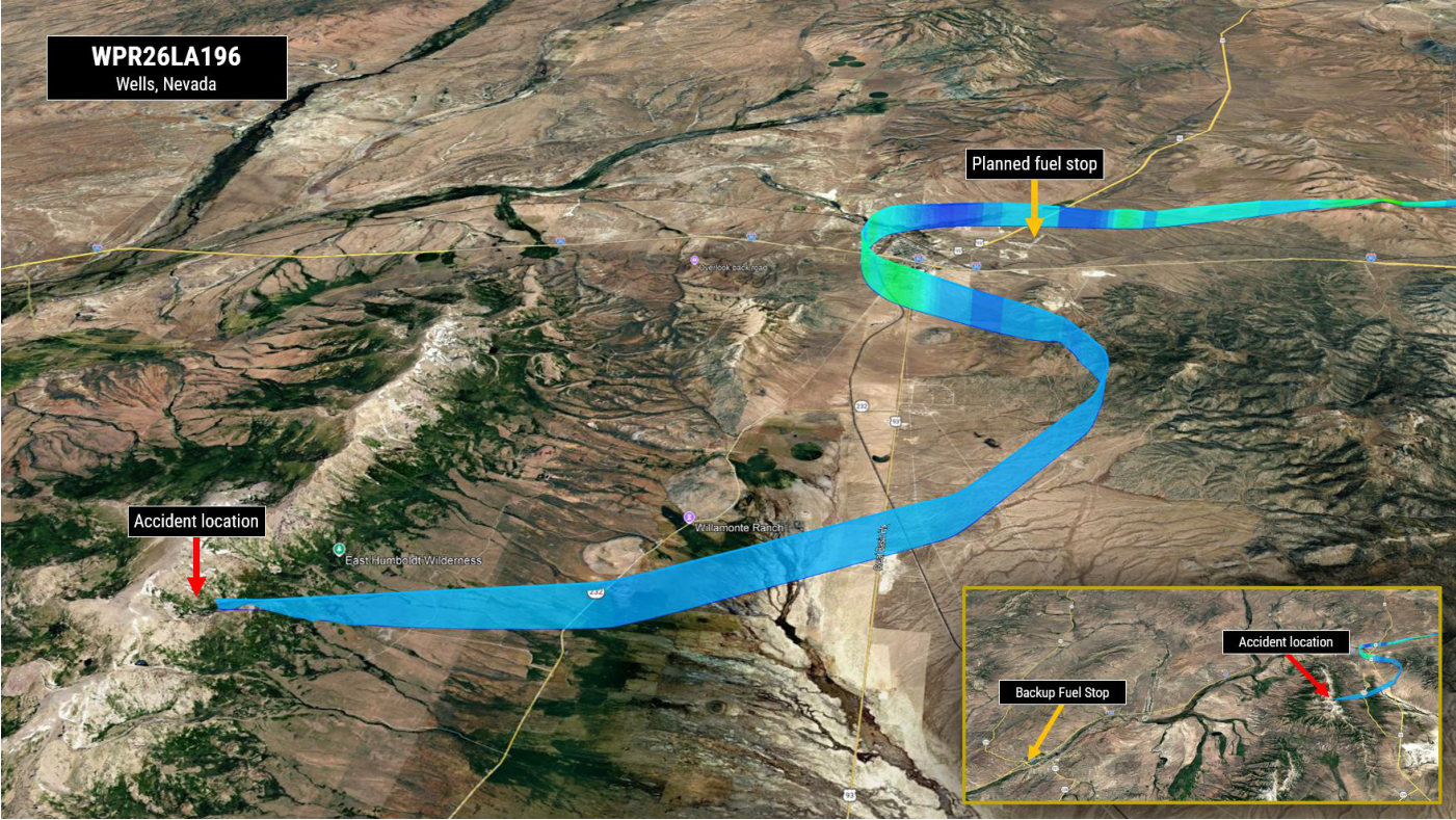 Photograph <built-in method index of str object at 0x7fdee1e1ac40>, from the NTSB investigation of Diamond DA40 accident near Wells, Nevada, May 17, 2026