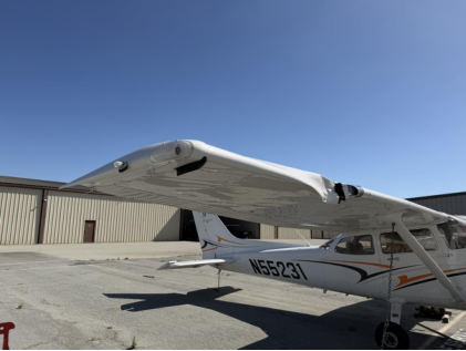 Photograph 1 – View of accident airplane, from the NTSB investigation of Cessna 172S accident near Morgan Hill, California, June 11, 2026