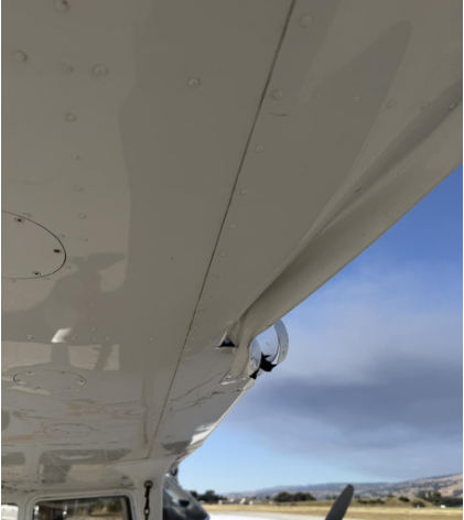 Photograph 3 – View of right wing damage, from the NTSB investigation of Cessna 172S accident near Morgan Hill, California, June 11, 2026