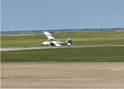 Photograph 1 – Airplane accident location, from the NTSB investigation of Amateur-built CHIPPER CH-2A accident near Alva, Oklahoma, June 21, 2026