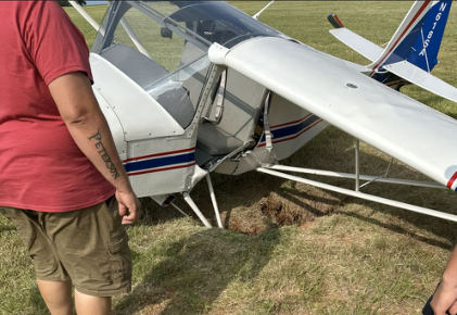 Photograph 2 – Airplane damage, from the NTSB investigation of Amateur-built CHIPPER CH-2A accident near Alva, Oklahoma, June 21, 2026
