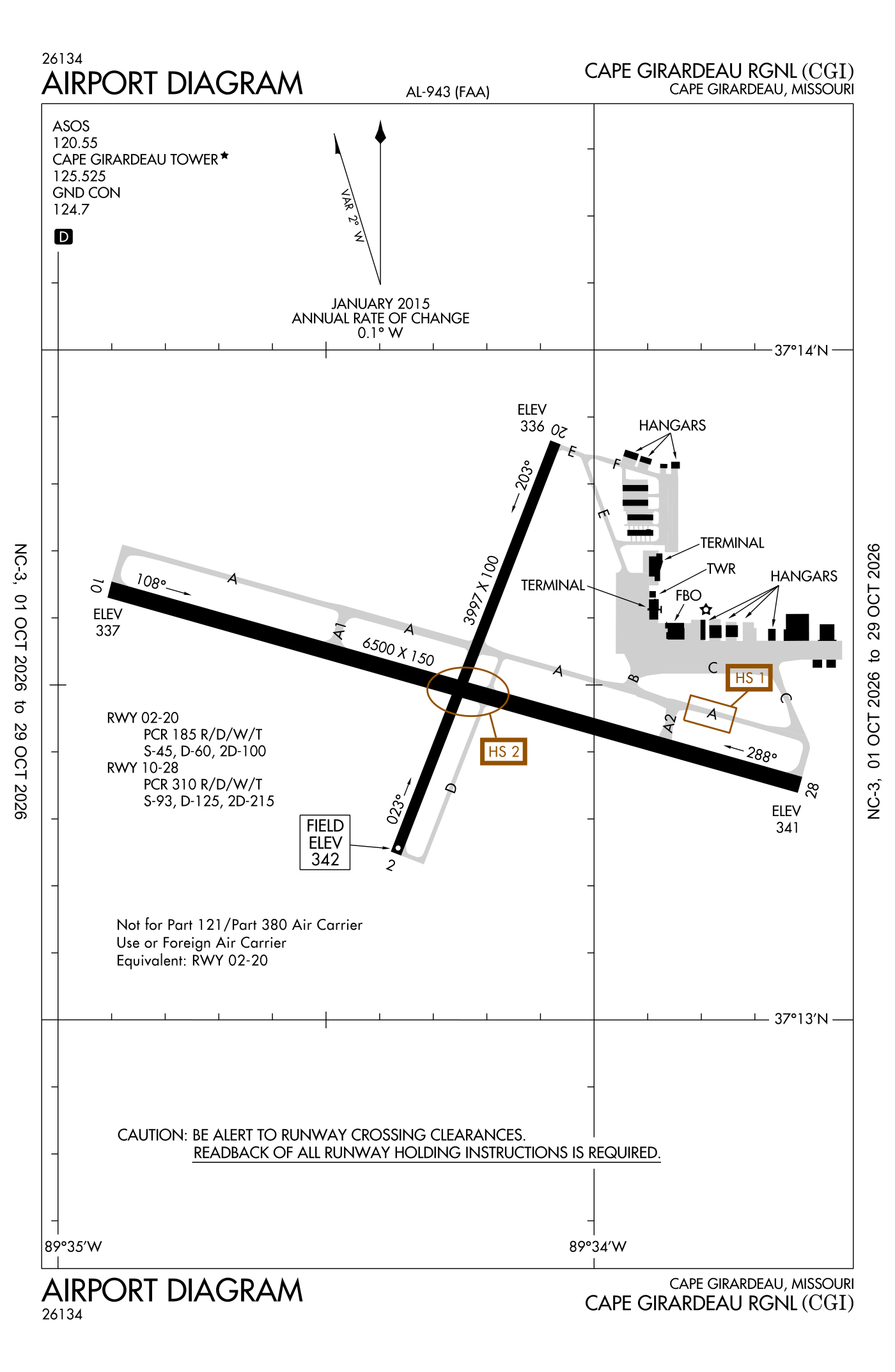 FAA airport diagram for Cape Girardeau Regional