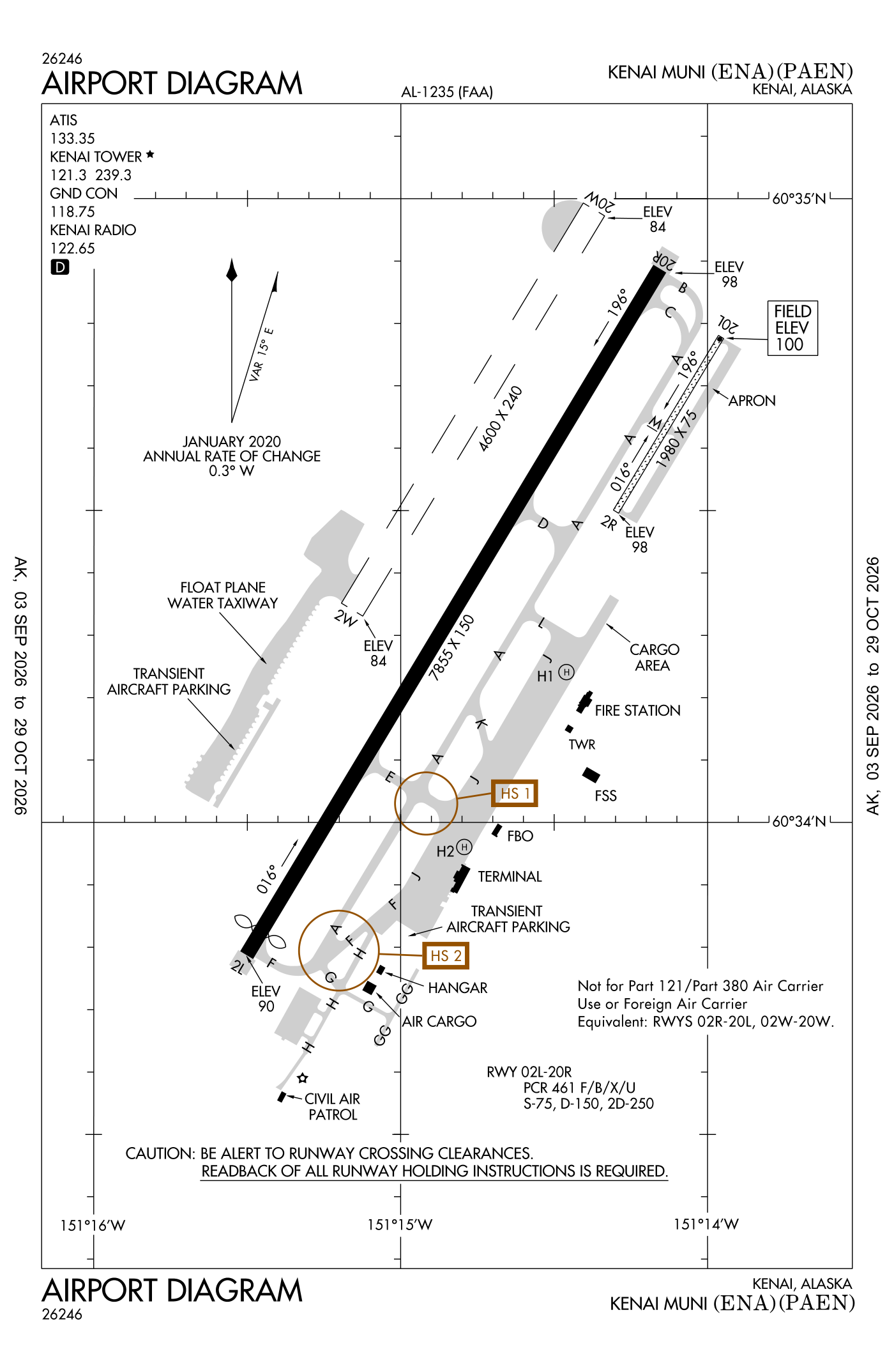 FAA airport diagram for Kenai Municipal