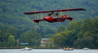 72-foot Wingspan Reproduction of 1914 Curtiss Flying Boat America