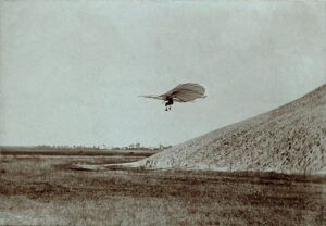 Otto Lilienthal Performing One of his Gliding Experiments (Circa 1895)