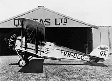 A DH.50J of Qantas Airline in Australia