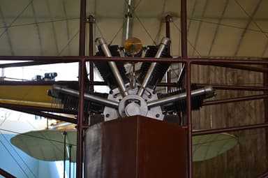 A detail of the Four-Cylinder Fan Engine of the Caproni Ca.1