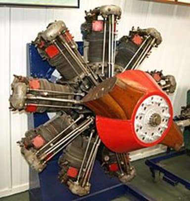 Bristol Jupiter VII Engine on Display at the Shuttleworth Collection