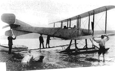 Bristol T.B.8 Hydro-biplane Shown at Dale in July, 1913, in its Original Form