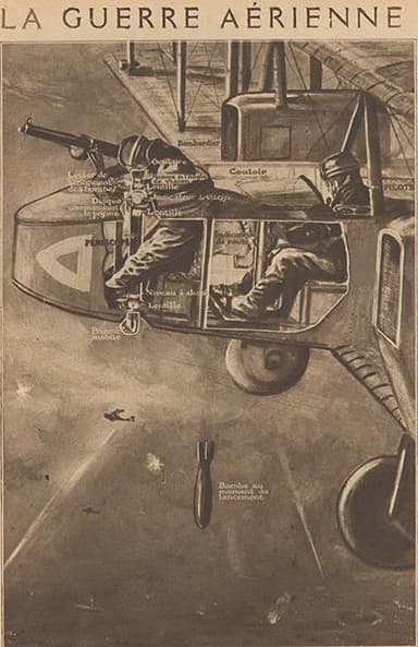 Contemporary Illustration of a Gotha Crew in Action