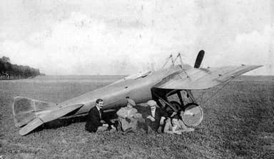 Deperdussin Monocoque Racer and Four of its Pilots (1912)