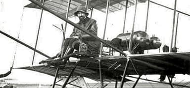 Giulio Gavotti in a Farman Biplane (Rome, 1912)