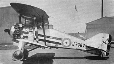Gloster Grebe of No. 25 Squadron Royal Air Force