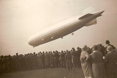 Graf Zeppelin Descending to Unknown Tethering Point (1930)
