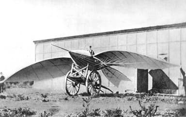 Jean-Marie Le Bris and his flying machine, Albatros II (1868)