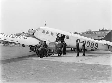 Junkers G 24 Taking Packages on Board (1934)